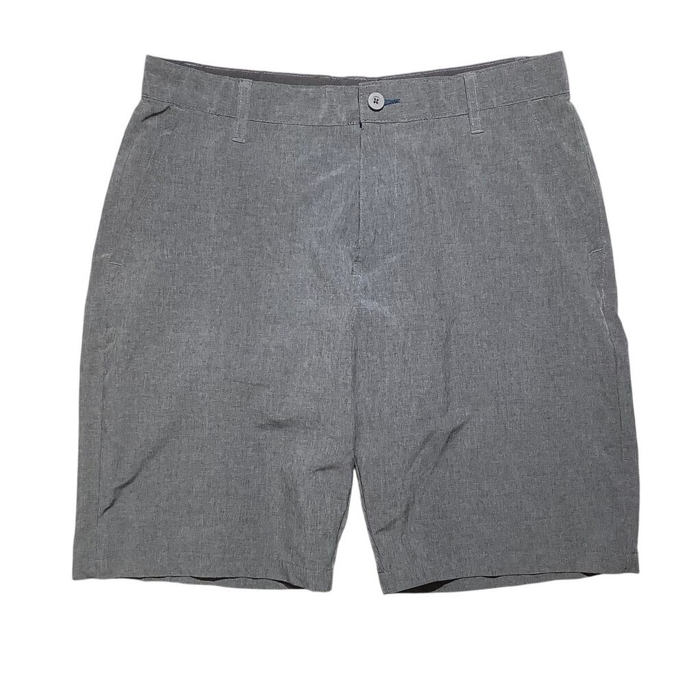 Tapa Threads Heather Gray Hybrid Chino Shorts Men’s 34 — Golf, Outdoor, Coastal